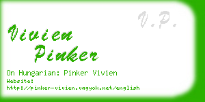 vivien pinker business card